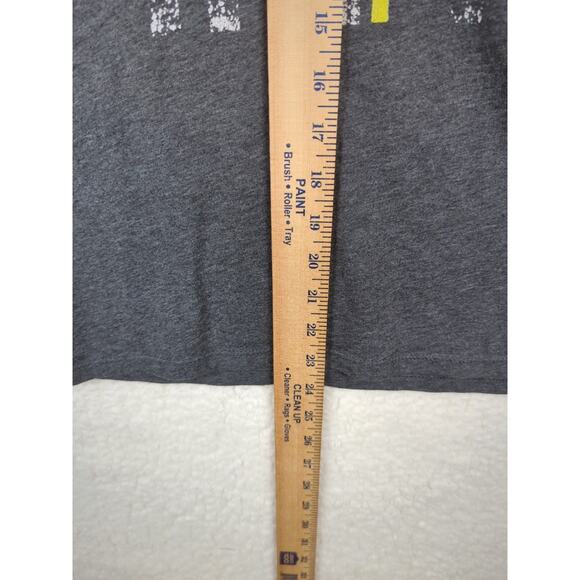 Softball Flag Graphic Tee | Women’s Small | Gray Short Sleeve Sports Top - Picture 3 of 8